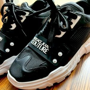 VERSACE JEANS COUTURE Men's Speedtrack Low Top Sneakers Size 9